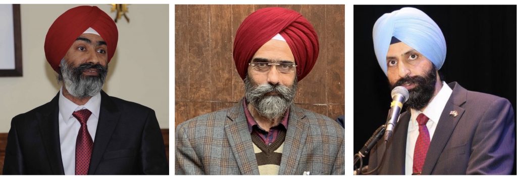 From Left to Right: Sameep Singh Gumtala, Manmohan Singh, Charan Kanwal Singh Sekhon