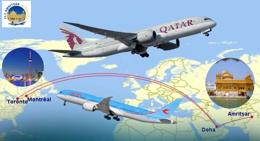 Good News: Now fly from Toronto to Amritsar via Doha on Qatar Airways